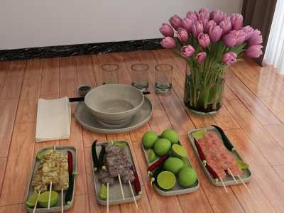 食物饮料3D模型下载